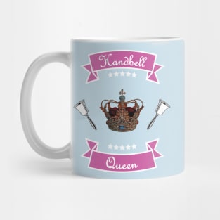 Handbell Queen Pink on Blue Mug